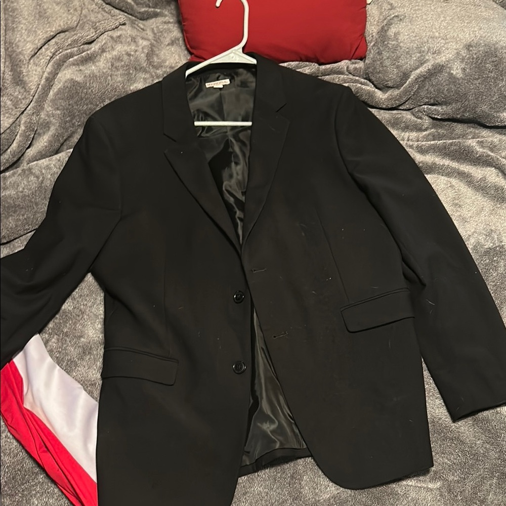 Merona Black Sport Coat with Structured Silhouette
